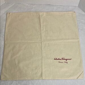 Salvatore Ferragamo Beige Dust Bag